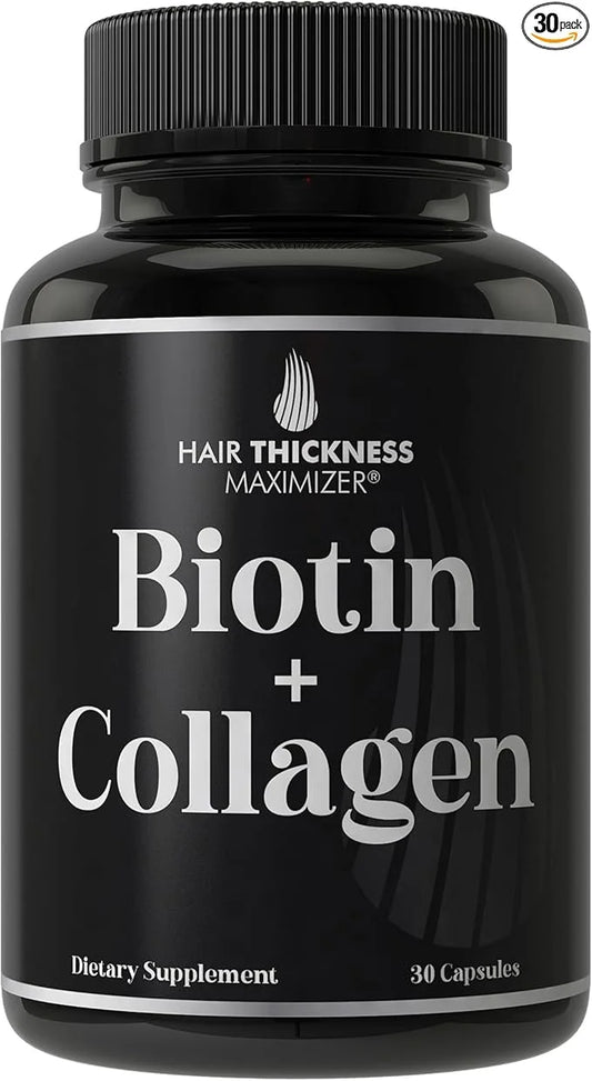 Biotin and Collagen Supplements 10000mcg Biotin 2-in-1 Hair