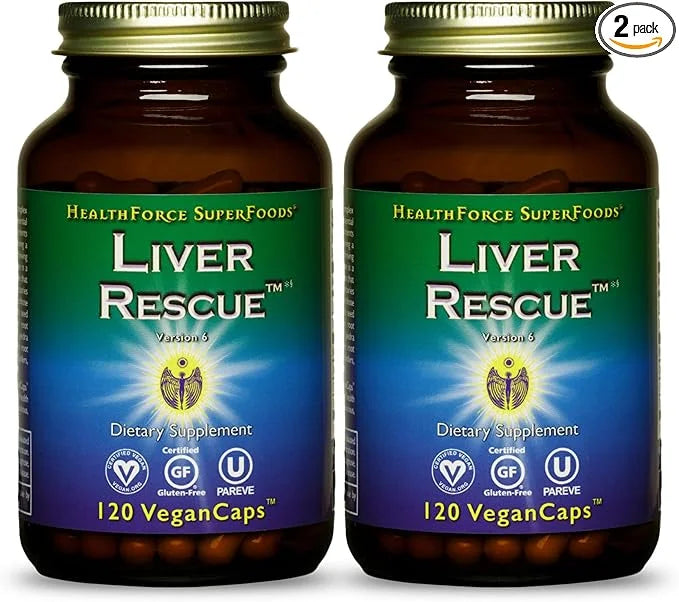 HEALTHFORCE SUPERFOODS Liver Rescue 120 Capsules 2)