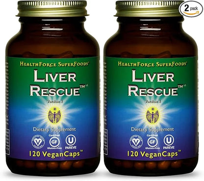 HEALTHFORCE SUPERFOODS Liver Rescue 120 Capsules 2)
