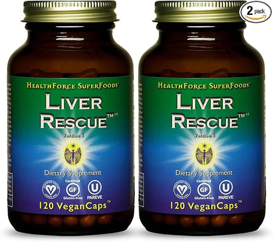HEALTHFORCE SUPERFOODS Liver Rescue 120 Capsules 2)