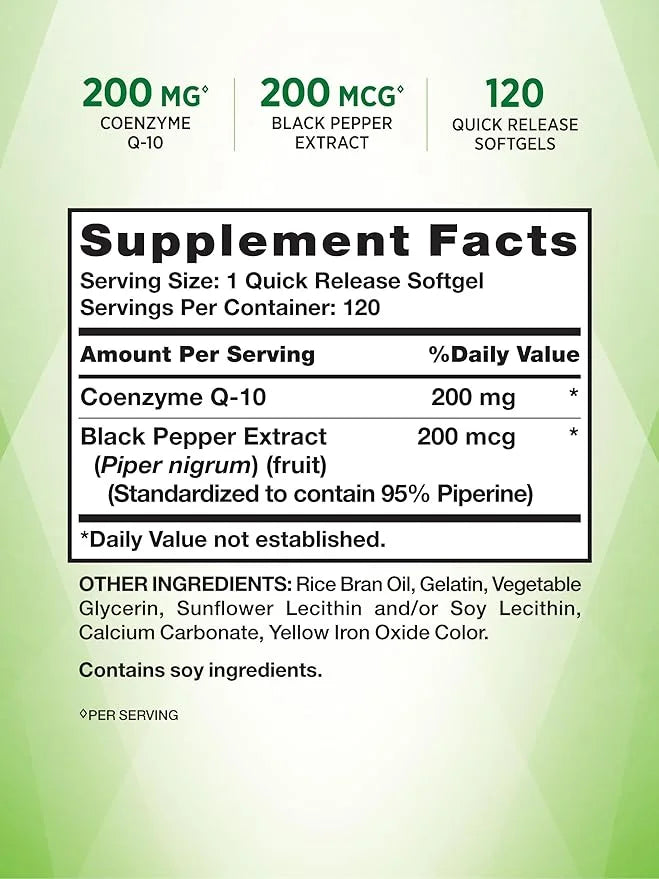 CoQ10 200mg | 120 Softgels |