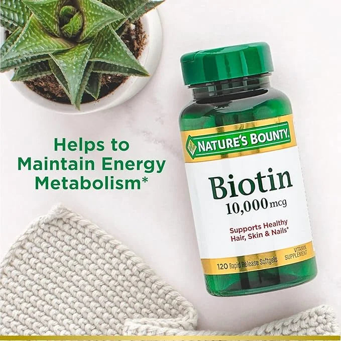 Nature's Bounty Biotin 10000 mcg Ultra 120 ea 2)