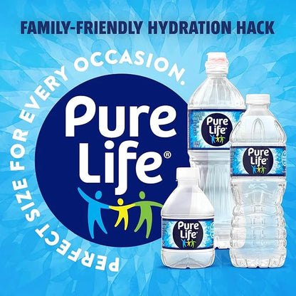Pure Life Purified Water Bottles, 24 Pack - Still Bottled Water Enhanced with Minerals for a Crisp Taste, Plastic Bottles ...