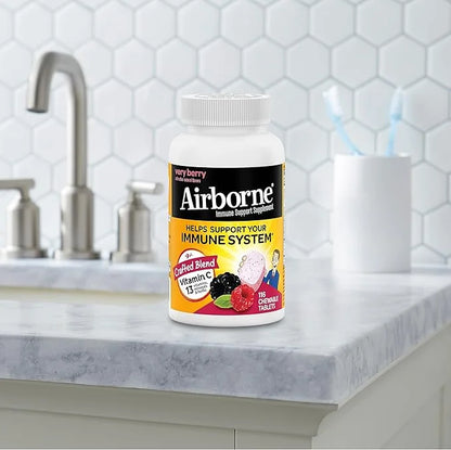 Airborne 1000mg Vitamin C with Zinc, 116 Chewable