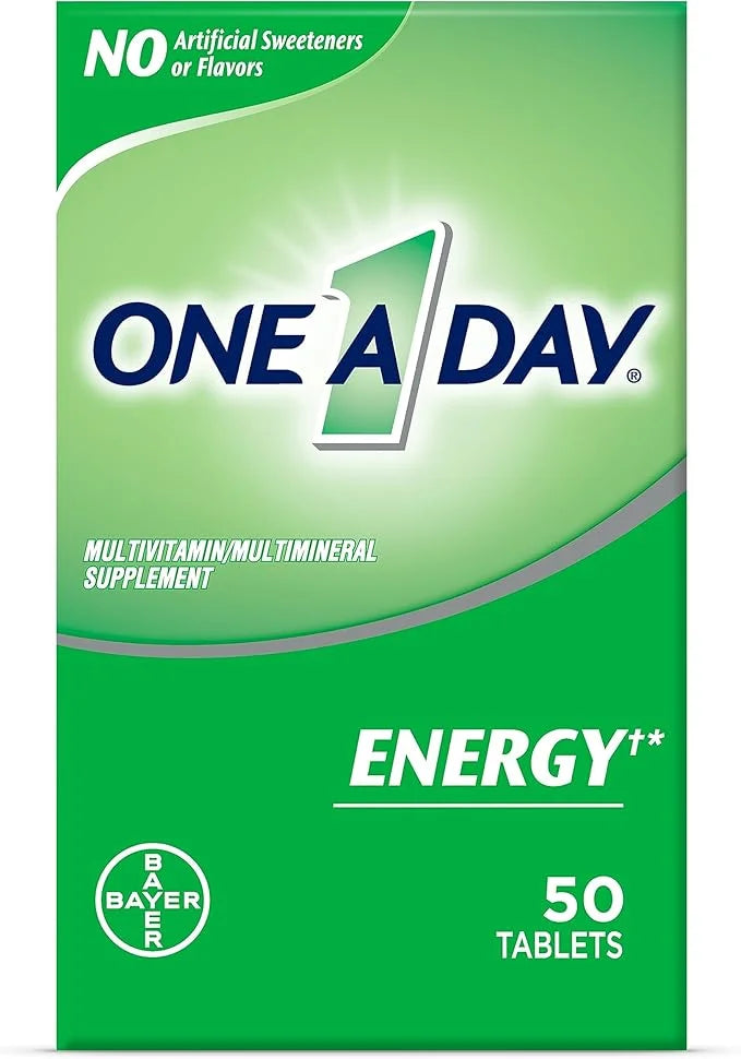 One A Day Energy Multivitamin B6, B12 B12 & 50 Tablets