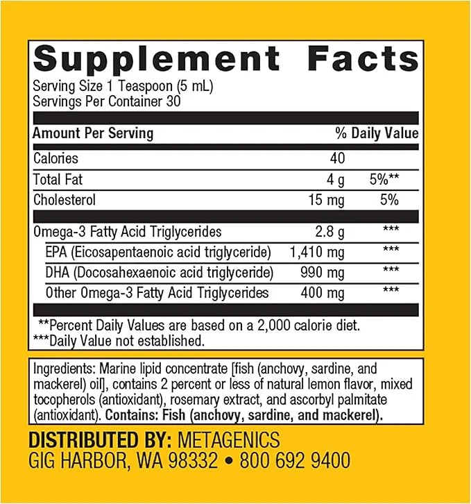 Metagenics OmegaGenics EPA-DHA 2400 30 Servings