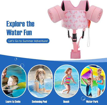 Moko Toddler Swim Vest for Kids, 20-50 lbs/22-66 lbs Clearance Swim Arm Band Cartoon Swimming Wings Pool Float Vests Sleev...