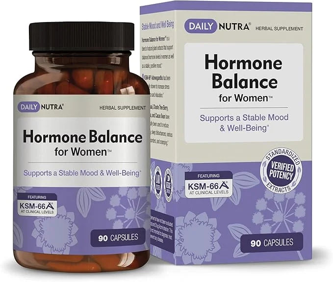 Hormone Balance for Women - Natural Mood Supplement - PMS Relief and Menopause Support | Featuring Clinically Studied KSM-...
