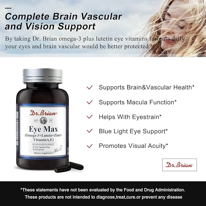 Dr.Brian Eye Vitamins 5 in 1 20mg, Omega 3 Fish 730mg, Vitamin 60Caps
