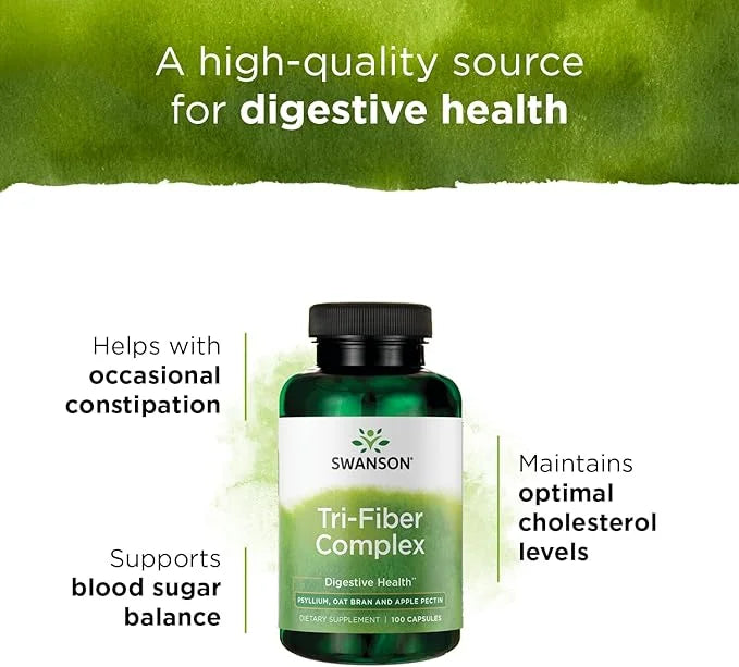 Swanson Tri-Fiber Complex (100 Capsules)