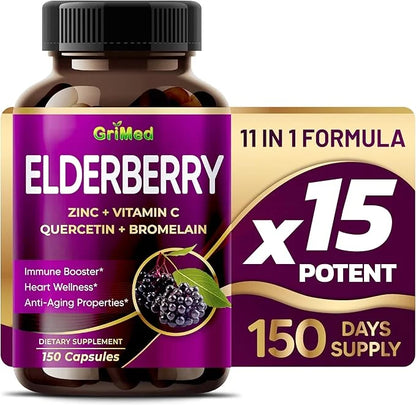 Elderberry 21,900mg - X15 Power (150 Count 1))