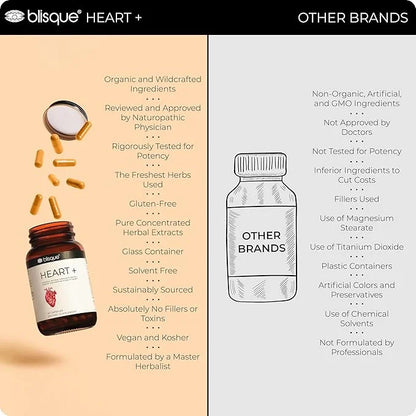Blisque – Natural Blood Pressure Support Supplement for Heart Health and Circulation | Doctor-Approved | with 200 mg CoQ10...