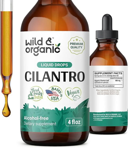 Cilantro Tincture - Detox Cleanse w/Organic 4 oz