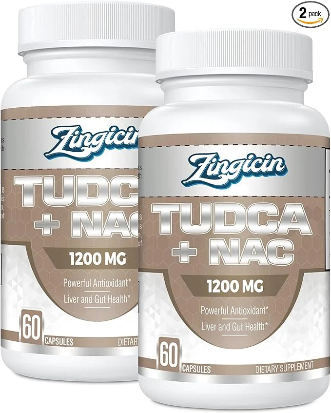 TUDCA with NAC Supplement 1200mg 120 Capsules,Powerful