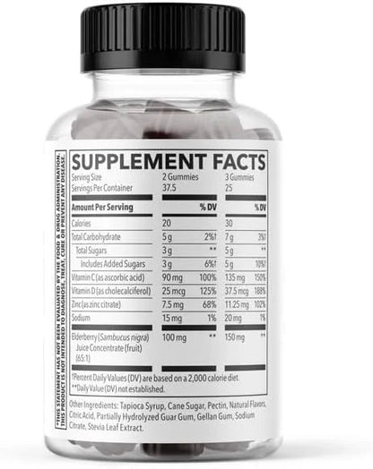 LifeSeasons Clinical Immunity 25 Elderberries D3, Zinc 75 Gummies
