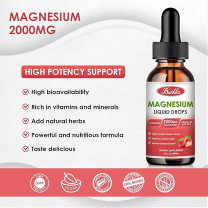 (2 Pack) Magnesium Glycinate 500mg Supplement,