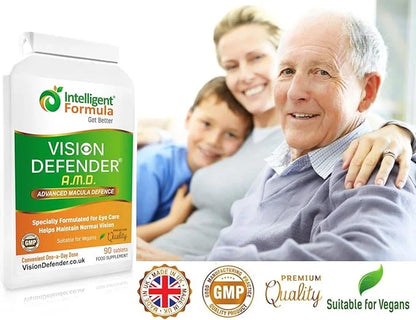 AREDS2 VISION DEFENDER AMD Supplement: Lutein, 2 Eye 3 Months (90 tablets)