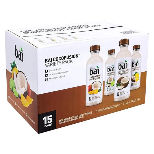 Bai Coco Volcanic Antioxidant Beverage Variety Pack (Pack of 1) 18 Fl Oz, 270 Fluid Ounce - Product Image