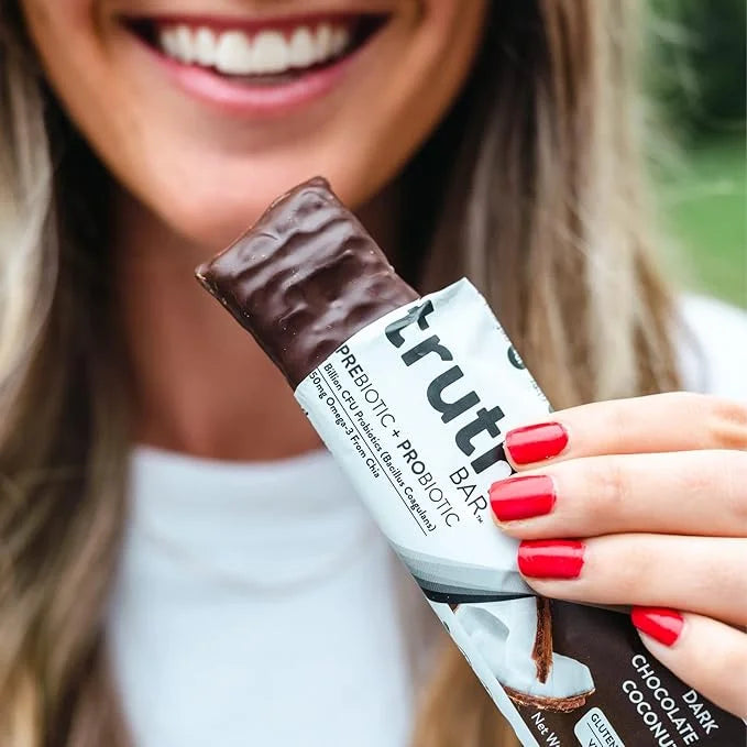 Truth Bar Prebiotic & Probiotic Keto Snack Vegan Bars with Omega-3's - Synbiotic High Fiber Snacks - Low Sugar, Kosher, Gl...