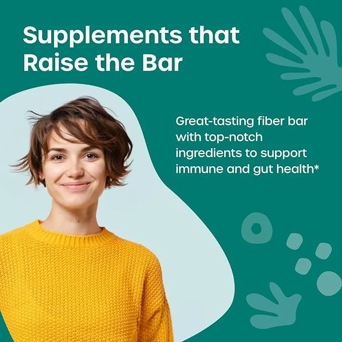 Fx Cocommune Fiber Supplement Bars - 8g Fiber with Prebiotic Fiber for Gut Health, Metabolism and Immune Support* - Vegan ...