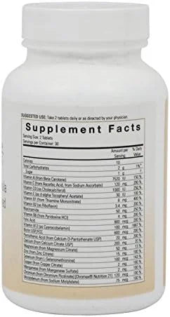 Bariatric Advantage Essential Multivitamin without Iron 200 DV 60 Count