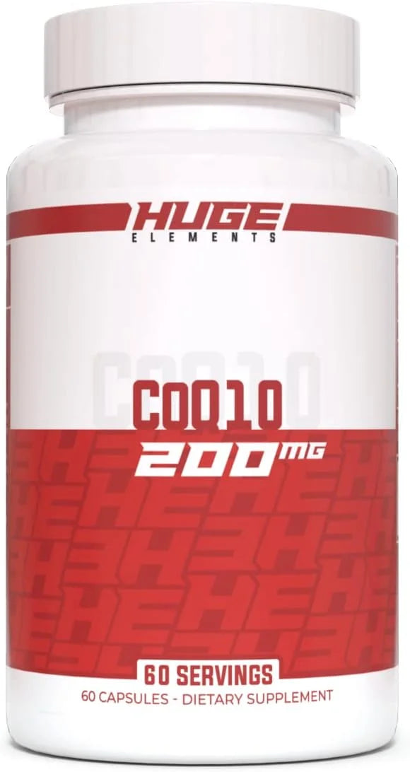 Huge Supplements CoQ10, 200mg Coenzyme Q10 (60 Capsules)