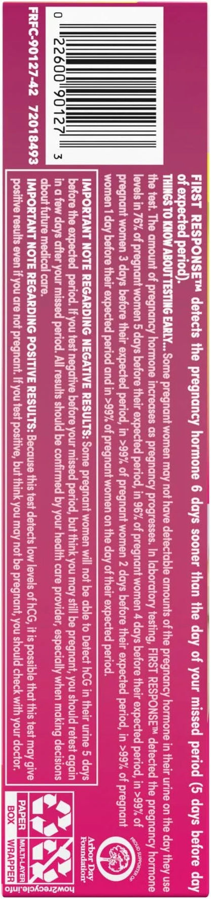 First Response Early Result Pregnancy Test, 3 Count(Pack 1)(Packaging &