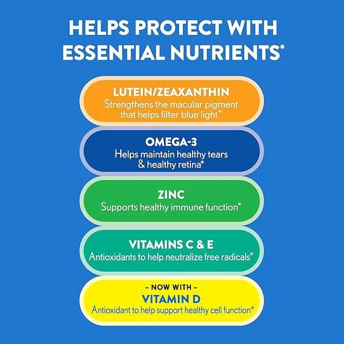 Ocuvite Eye Vitamin & Mineral Supplement, 3, Lutein, 90 Softgels