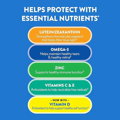 Ocuvite Eye Vitamin & Mineral Supplement, 3, Lutein, 90 Softgels