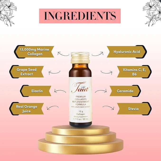 TAUT Liquid Collagen for Women 1 Box (8 Bottles