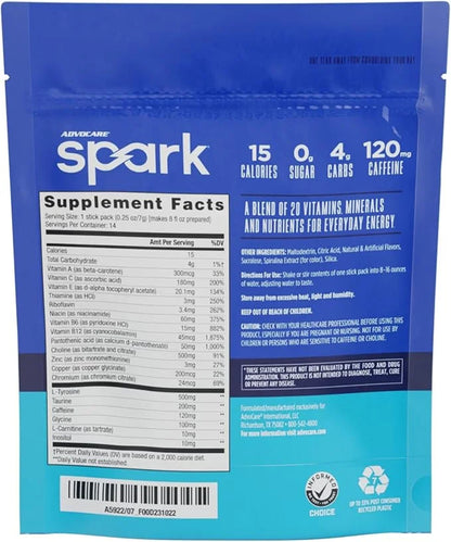 AdvoCare Spark Vitamin & Amino Acid Supplement - Focus & Energy Drink Powder Mix with Vitamin A, B-6, C & E - Also Include...