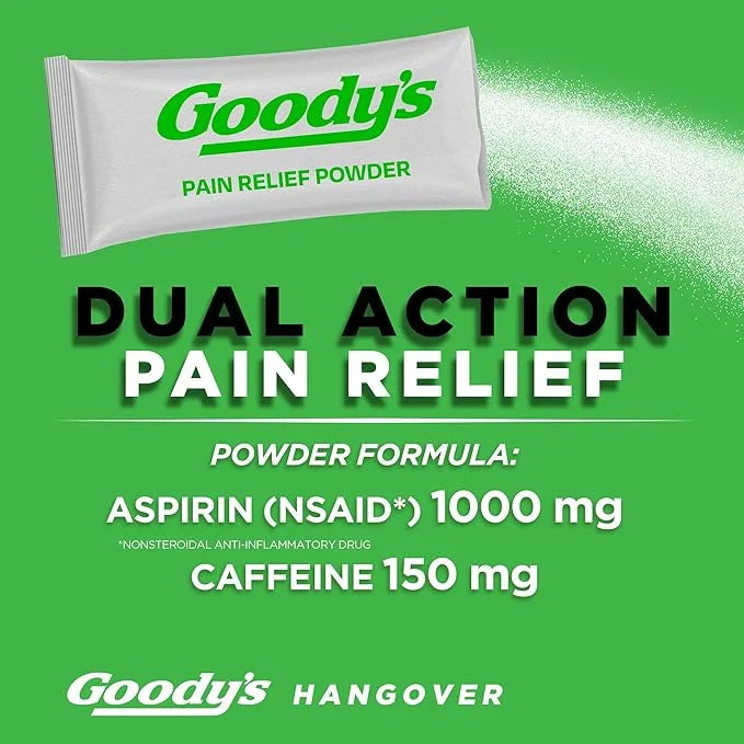Goody's Hangover Powders, Fast Pain Relief, Berry Citrus Flavor, 4 Stick Powders, 6 Pack - Product Image