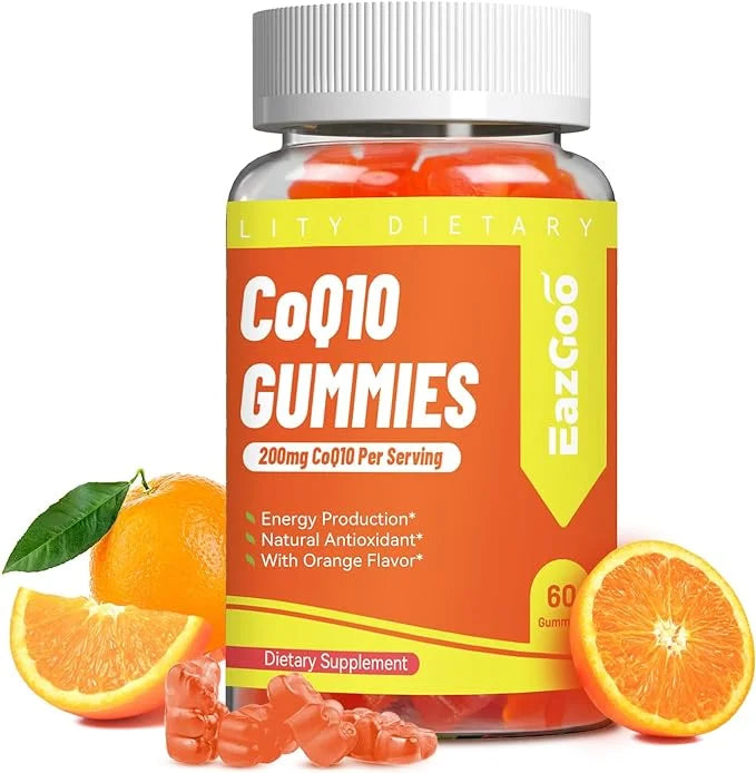 CoQ10 Gummies 200mg, Vegan Supplement (60 Gummies)