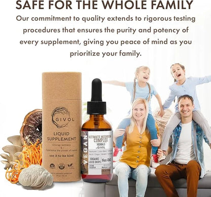 Ultimate Immune Mushroom Complex Liquid Drops: 60 Days