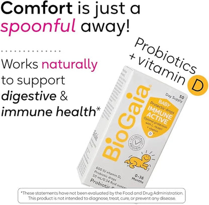BioGaia Immune Active Baby Probiotic Drops 0-36 Months 50 Day