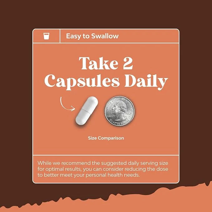 Extra Strength Mushroom Complex Capsules 10X Lions 1330mg Adaptogenic