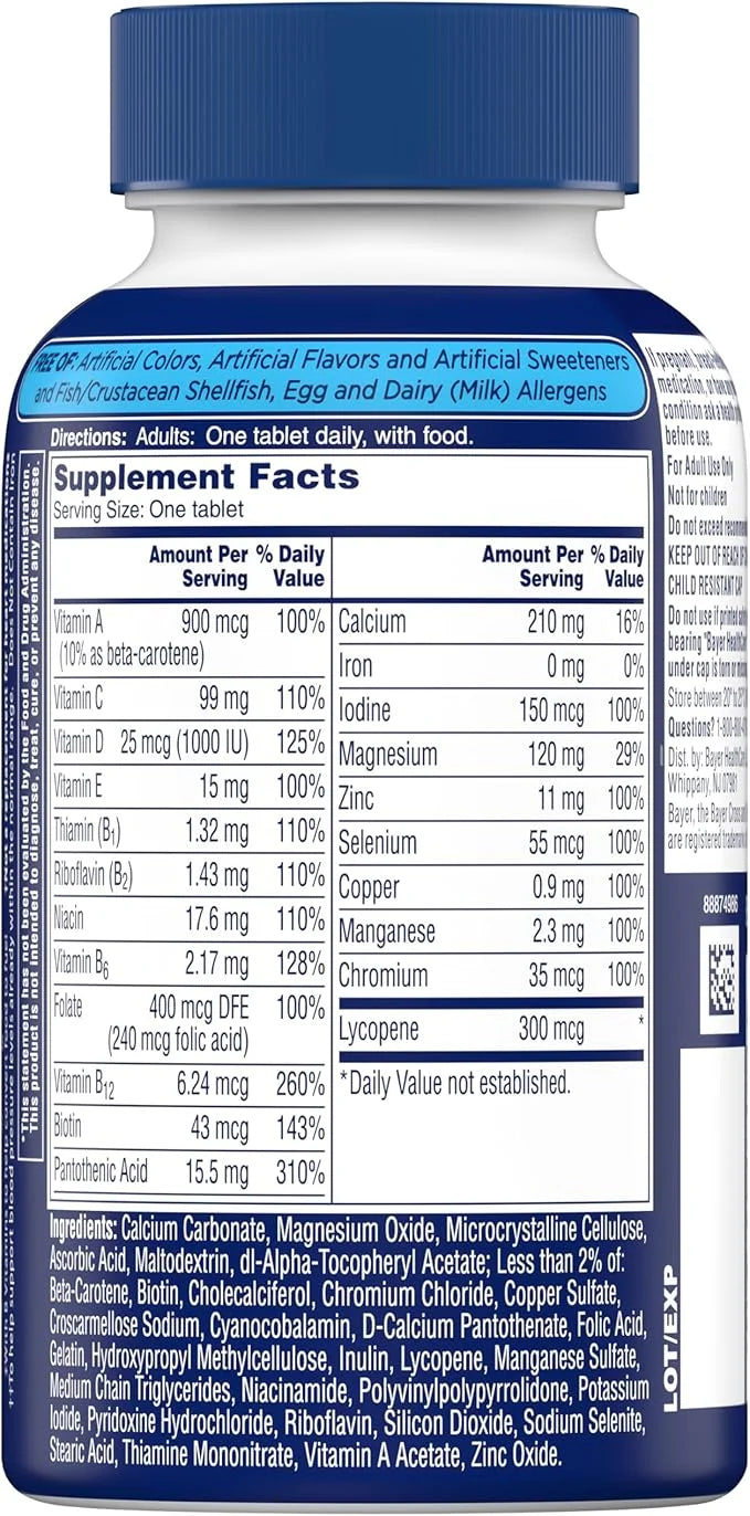 One A Day Men’s Multivitamin, Supplement B12, Calcium 200 count