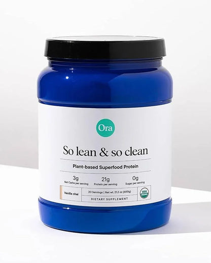 Ora Organic Vegan Protein Powder - 21g Plant Based Protein Powder for Women and Men | Clean Protein Source, Keto Friendly,...