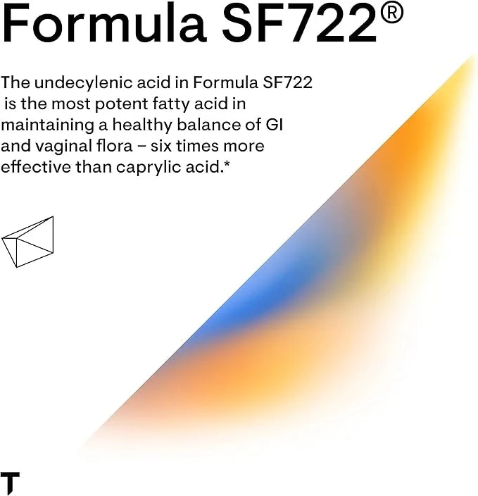 THORNE Undecylenic Acid (Formerly Formula SF722) - 250 mg of Undecylenic Acid - for a Healthy Balance of Gut & Vaginal Flo...
