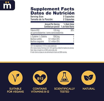 Unique Pre-Drinking Supplement for Liver Health Support, Helps Morning Energy with High-Performing Probiotic, L Cysteine &...