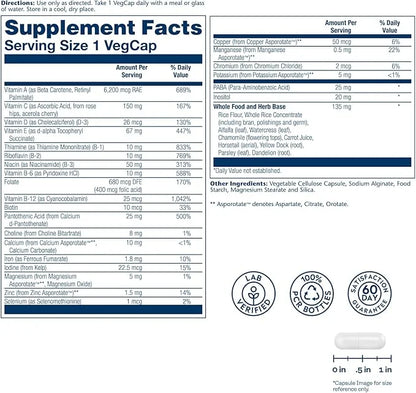SOLARAY Once Daily High Energy Multivitamin, 180 Servings, 180 VegCaps