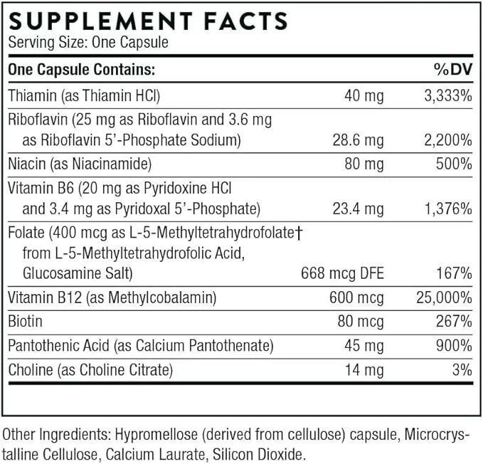THORNE B-Complex #12 B12 and 60 Capsules