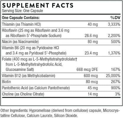 THORNE B-Complex #12 B12 and 60 Capsules
