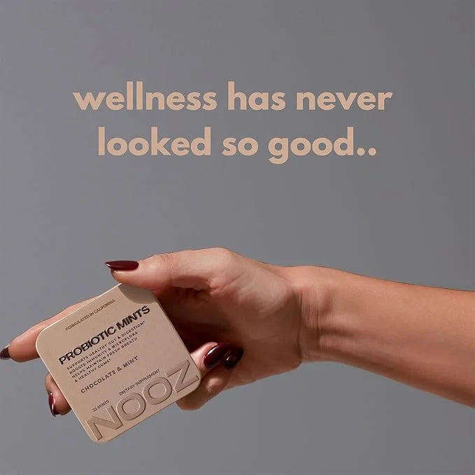 NOOZ Probiotic Mints - Gut & Oral Health Support - Chocolate & Mint | Boosts Immunity & Digestion, Freshens Breath - Sugar...