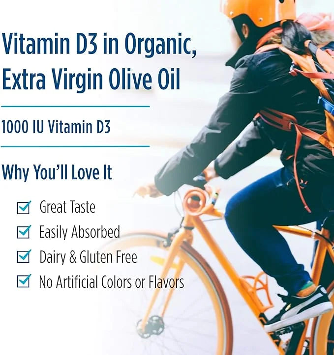 Nordic Naturals Vitamin D3 1000, Orange 120 Mini 1000 IU D3 - 120 Servings