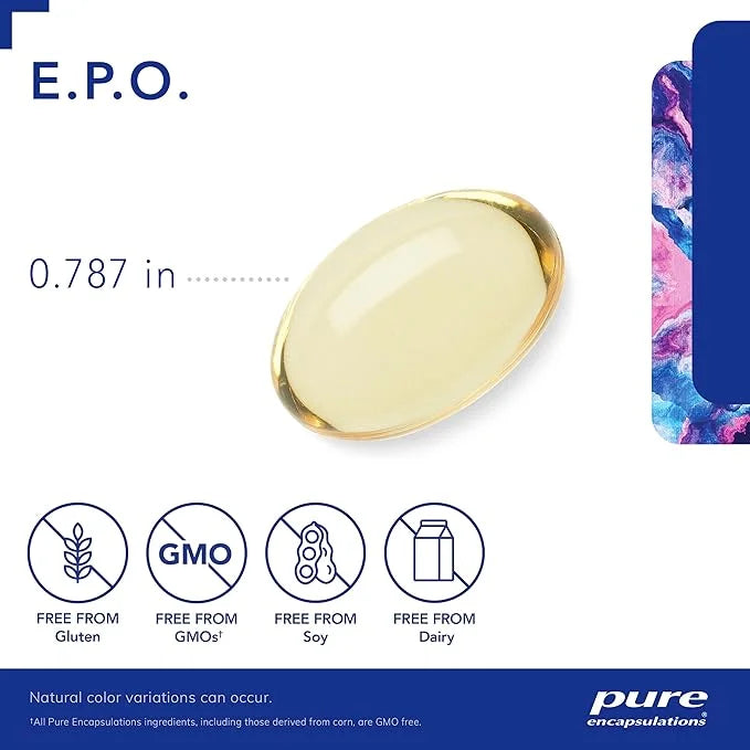 Pure Encapsulations E.P.O. (Evening Primrose Oil) 9% GLA 100 Softgel