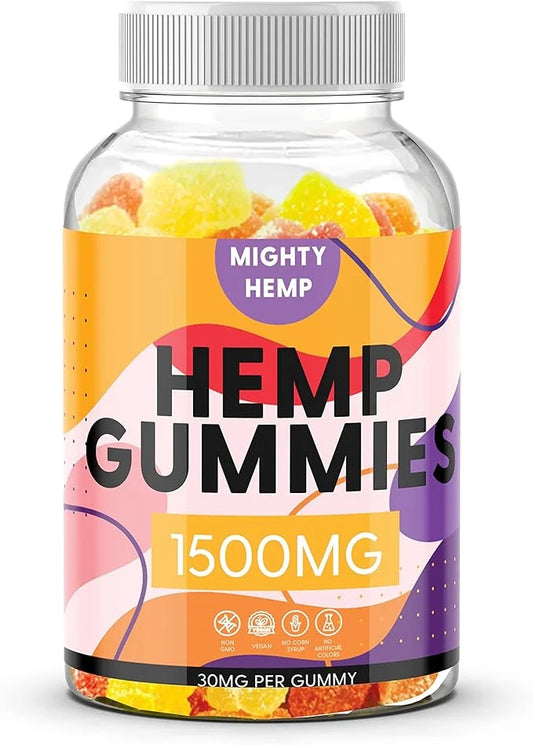 Organic Hemp Gummies 1 Pack High B2 Omega 3-6-9 Complex