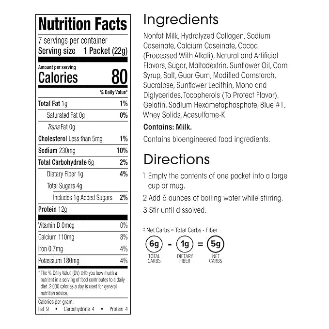 Wonderslim Protein Hot Chocolate with Marshmallows, Hot Cocoa, Low Sugar, Low Carb, Keto Friendly & Gluten Free (7ct) - Pr...