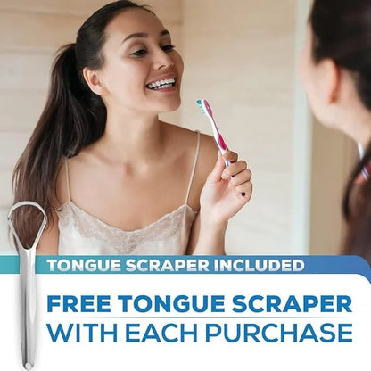 Oral Probiotics & Tongue Scraper 6 Probiotic M18 - 60 Chewable