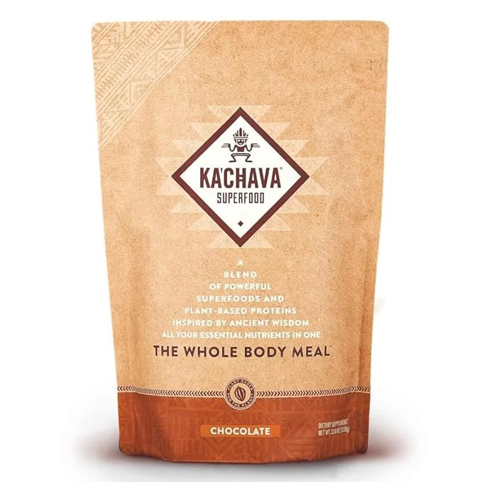 Ka’Chava All-In-One Nutrition Shake Blend, Chocolate, 85+ Superfoods, 26g Vitamins 25g Plant-Based 2lb